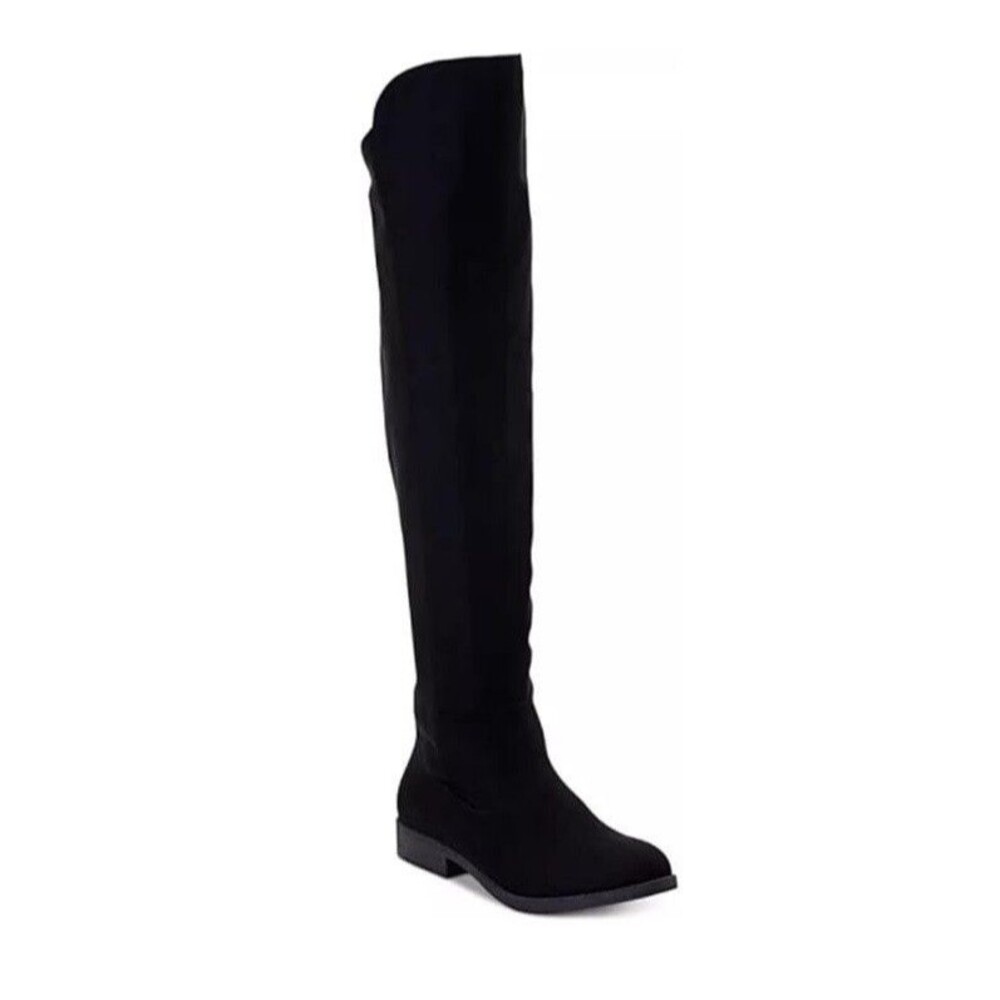 Style & Co. Womens 10.5 M Black Zip Up Thigh High Boots NIB YM9